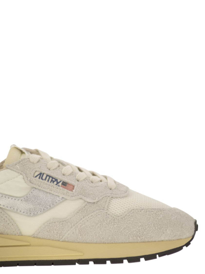 Autry Reelwind - Suede And Technical Textile Trainer
