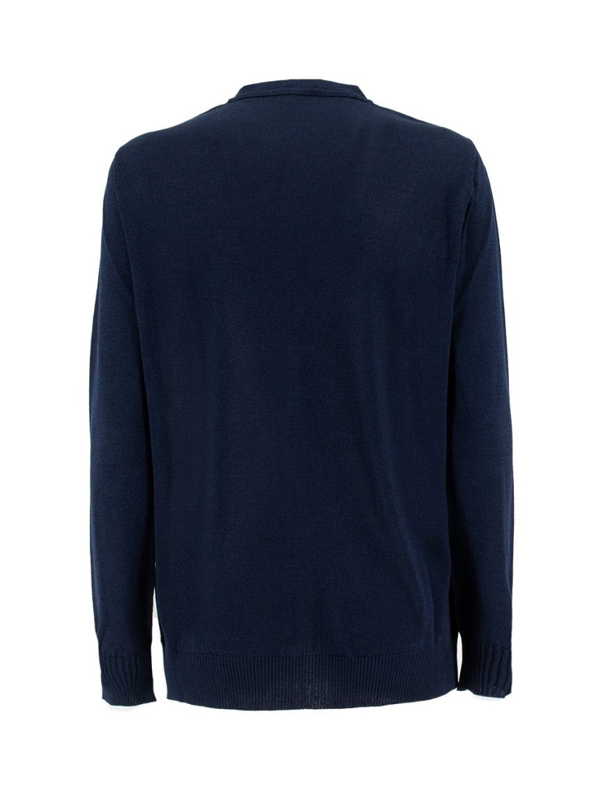Etro Blue Cotton Blend Cardigan