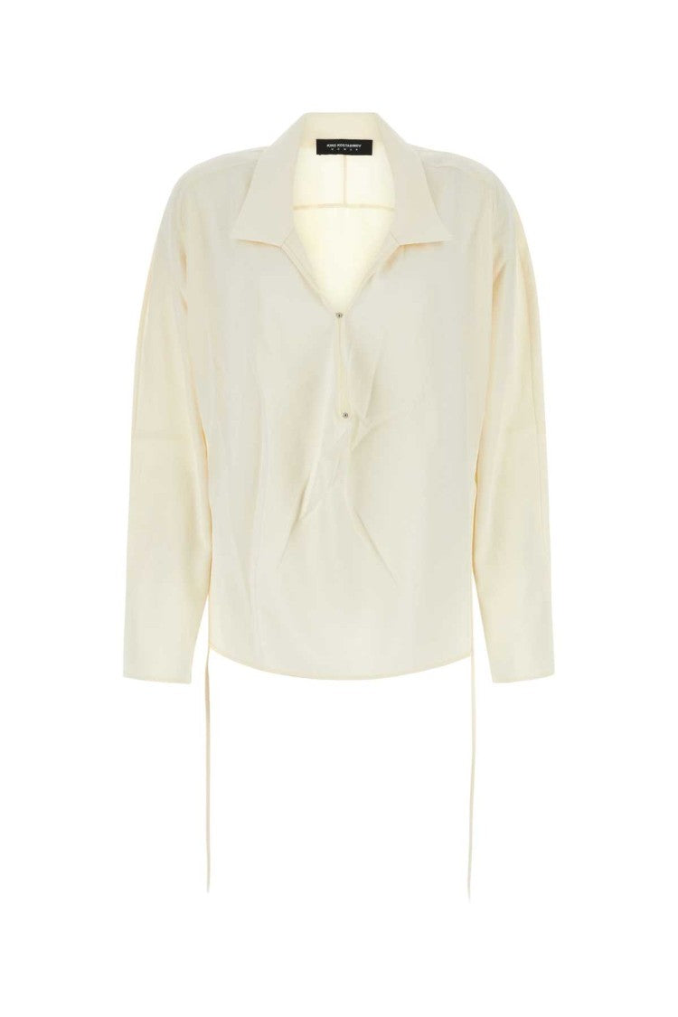 Kiko Kostadinov Ivory Satin Shirt