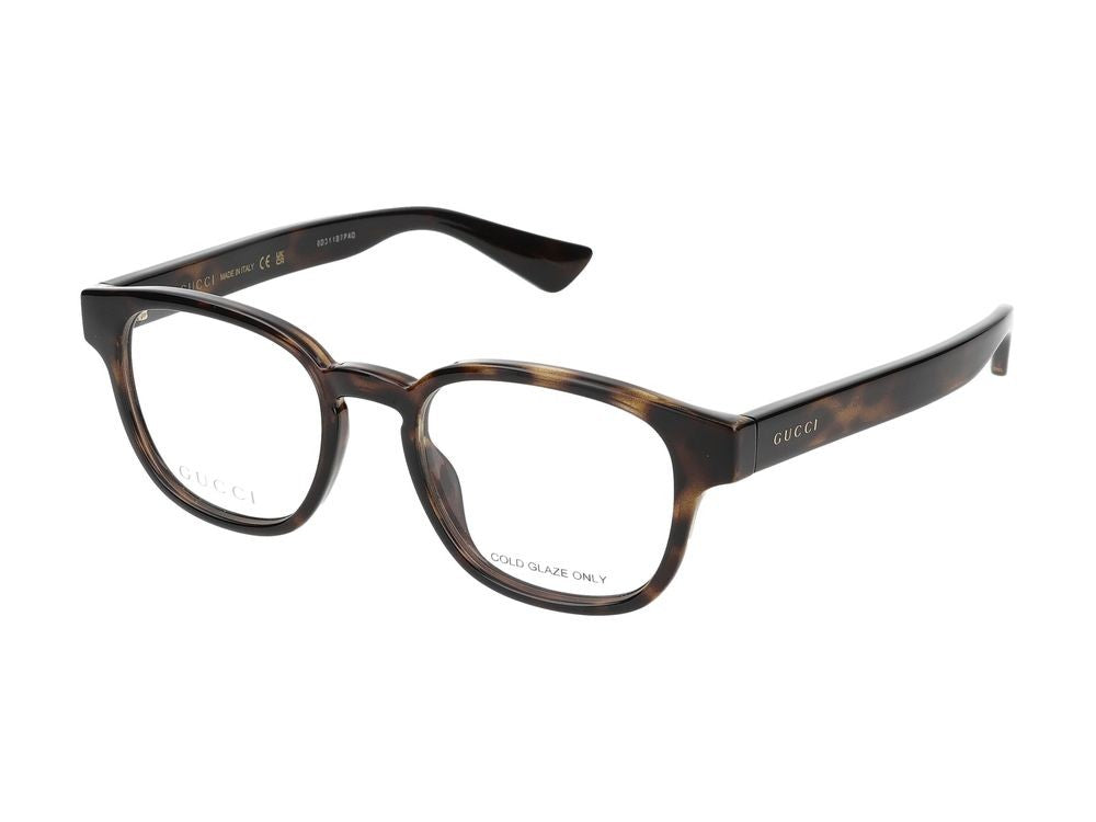 Gucci Havana Square-Shaped Eyeglasses