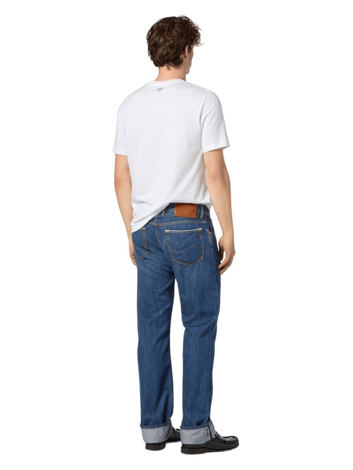 Jacob Cohen Golf-Inspired White Cotton T-Shirt