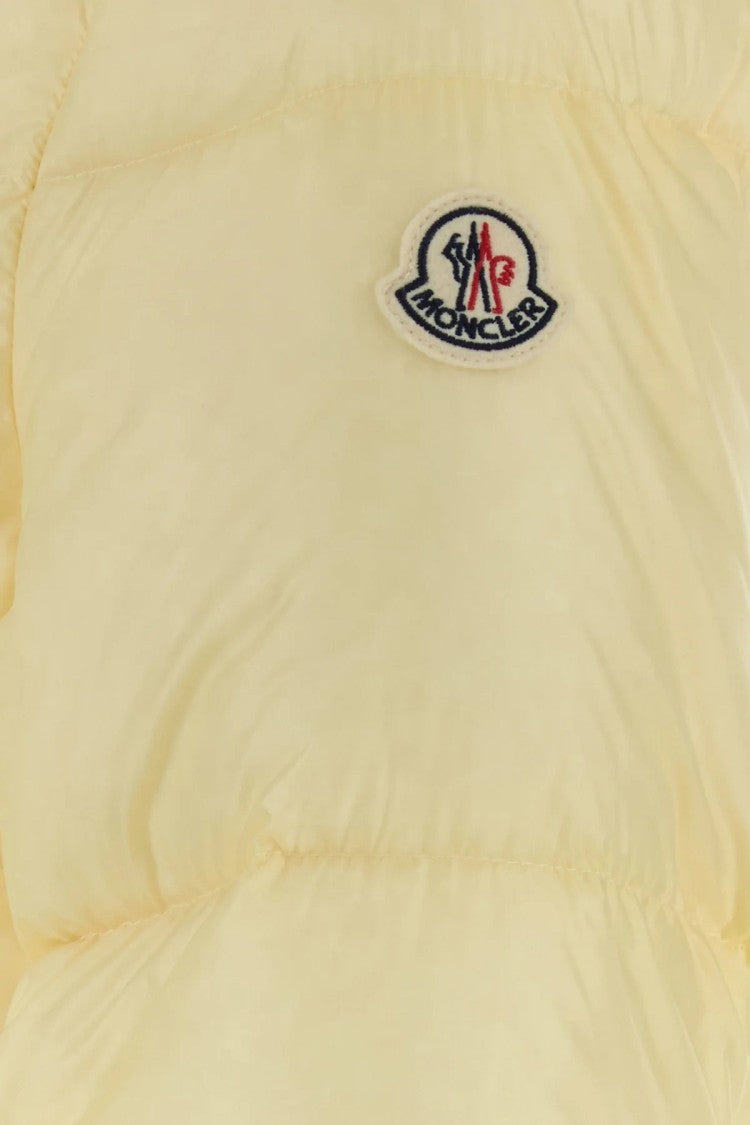 Moncler Short Quilted Parka With Adjustable Hood And Boxy Silhouette