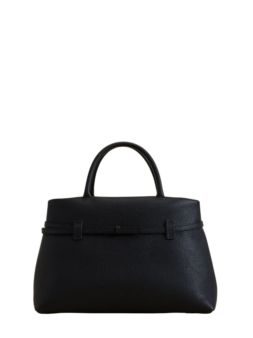 Manu Atelier Black Le Cambon 35 Leather Handbag