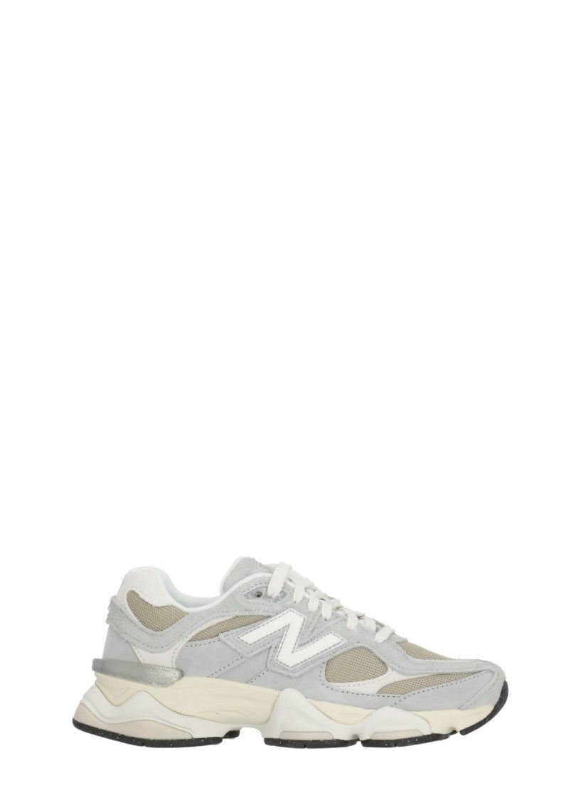 New Balance Grey 9060 Suede-Fabric Sneakers