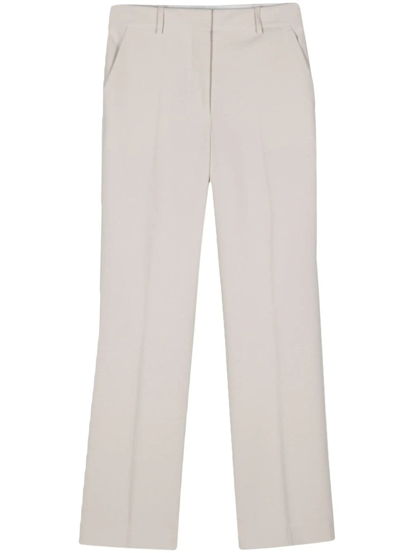 Calvin Klein Straight-Leg Trousers With Subtle Branding Detail