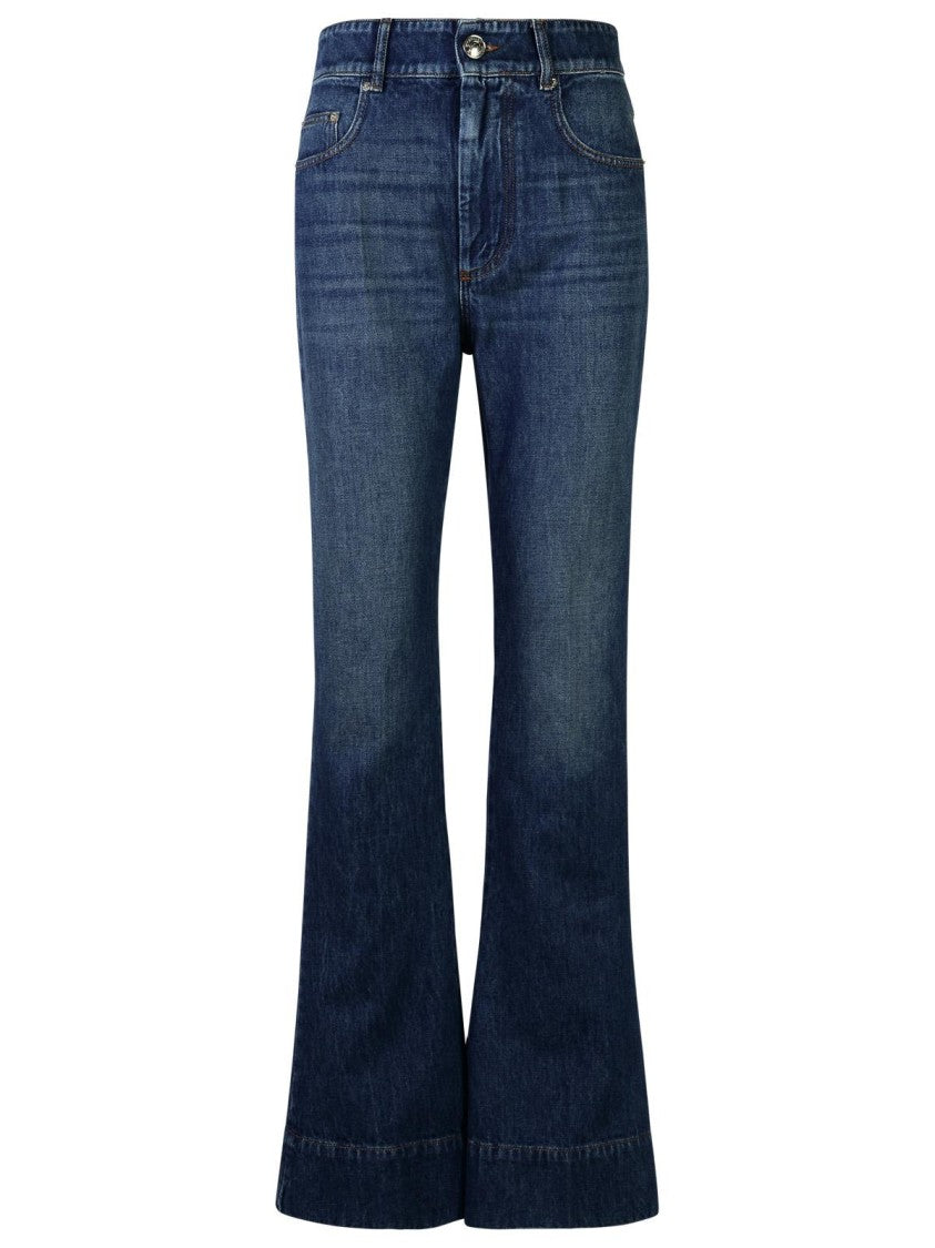 Sportmax Robinia' Blue Cotton Jeans