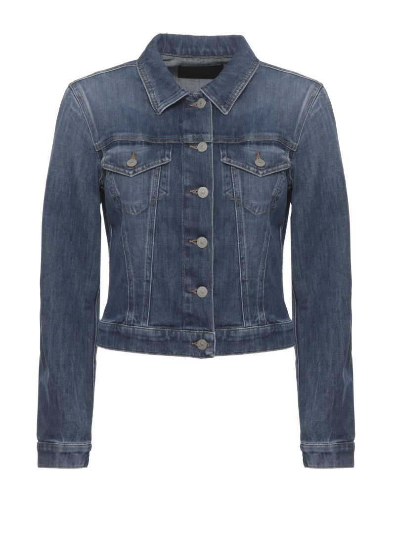 Dondup Blue Flap Pockets Denim Jacket