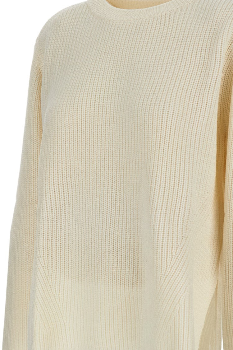 Parosh White Sweater With Classic Fit