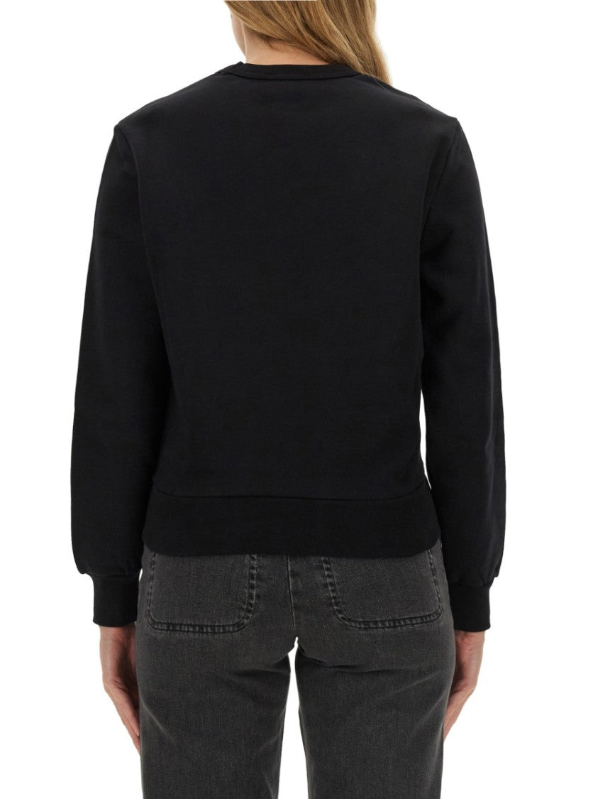 A.P.C. Relaxed-Fit Cotton Sweatshirt With Logo Detail