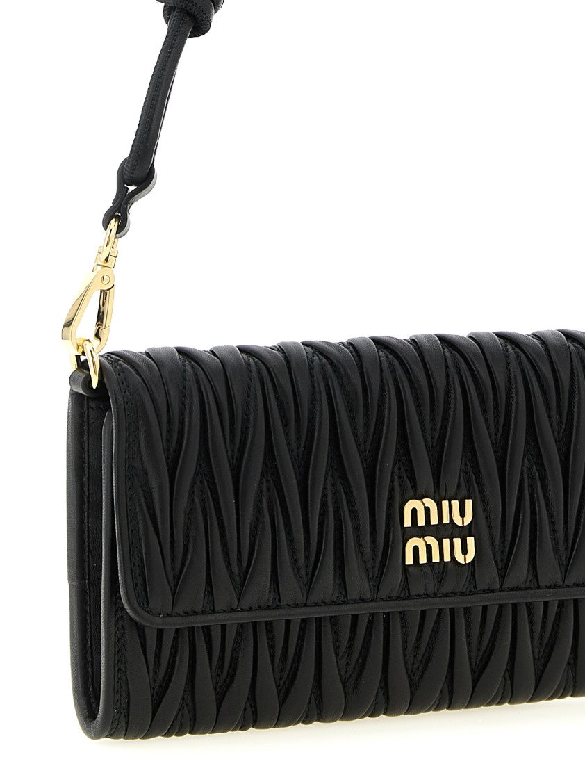 Miu Miu Wallet On Chain Nappa Matelassé