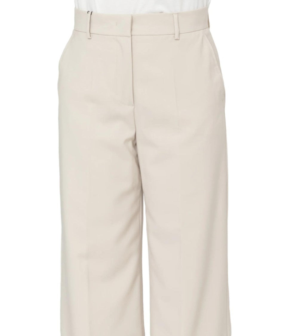 Max Mara Beige Wkdcorone Virgin Wool Trousers