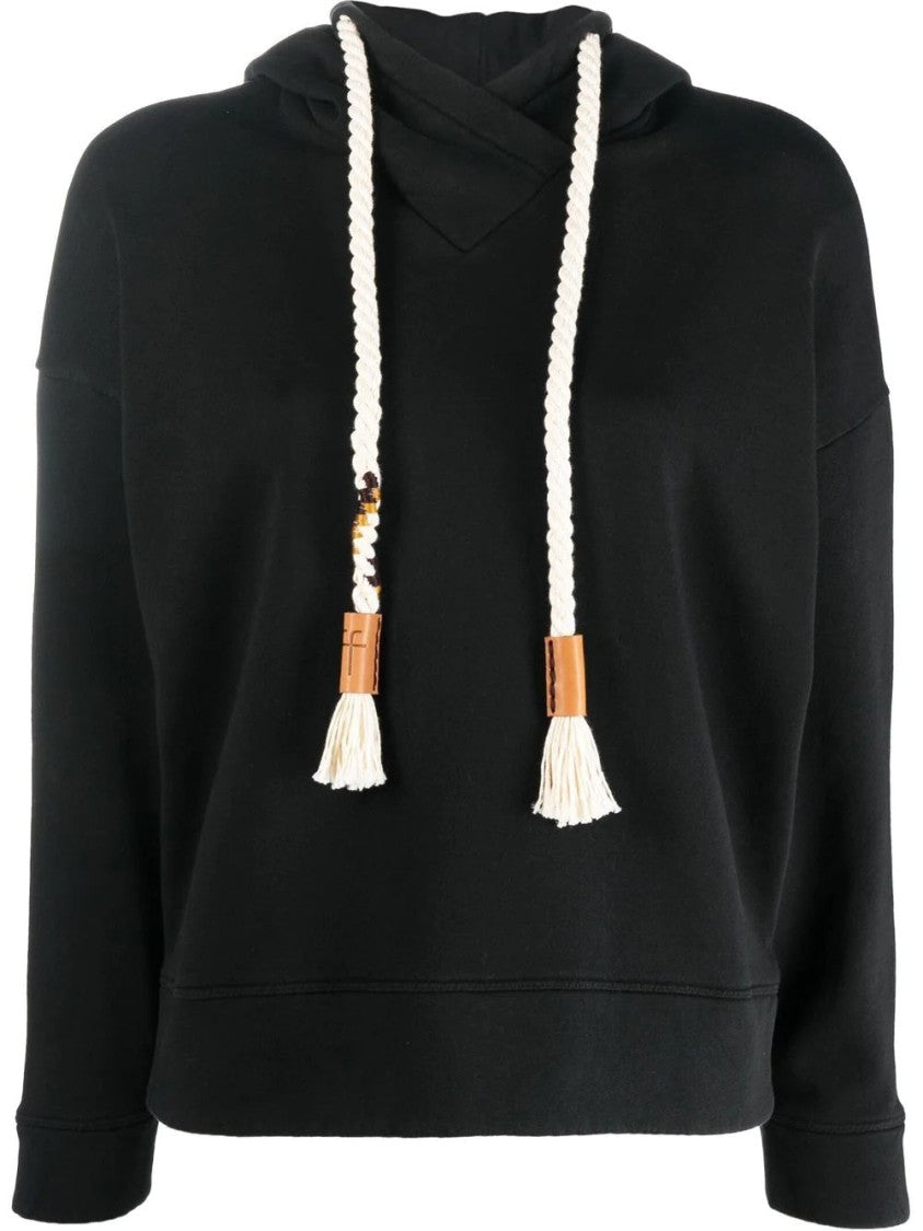 Forte Forte Cotton Diagonal Hoodie Fleece