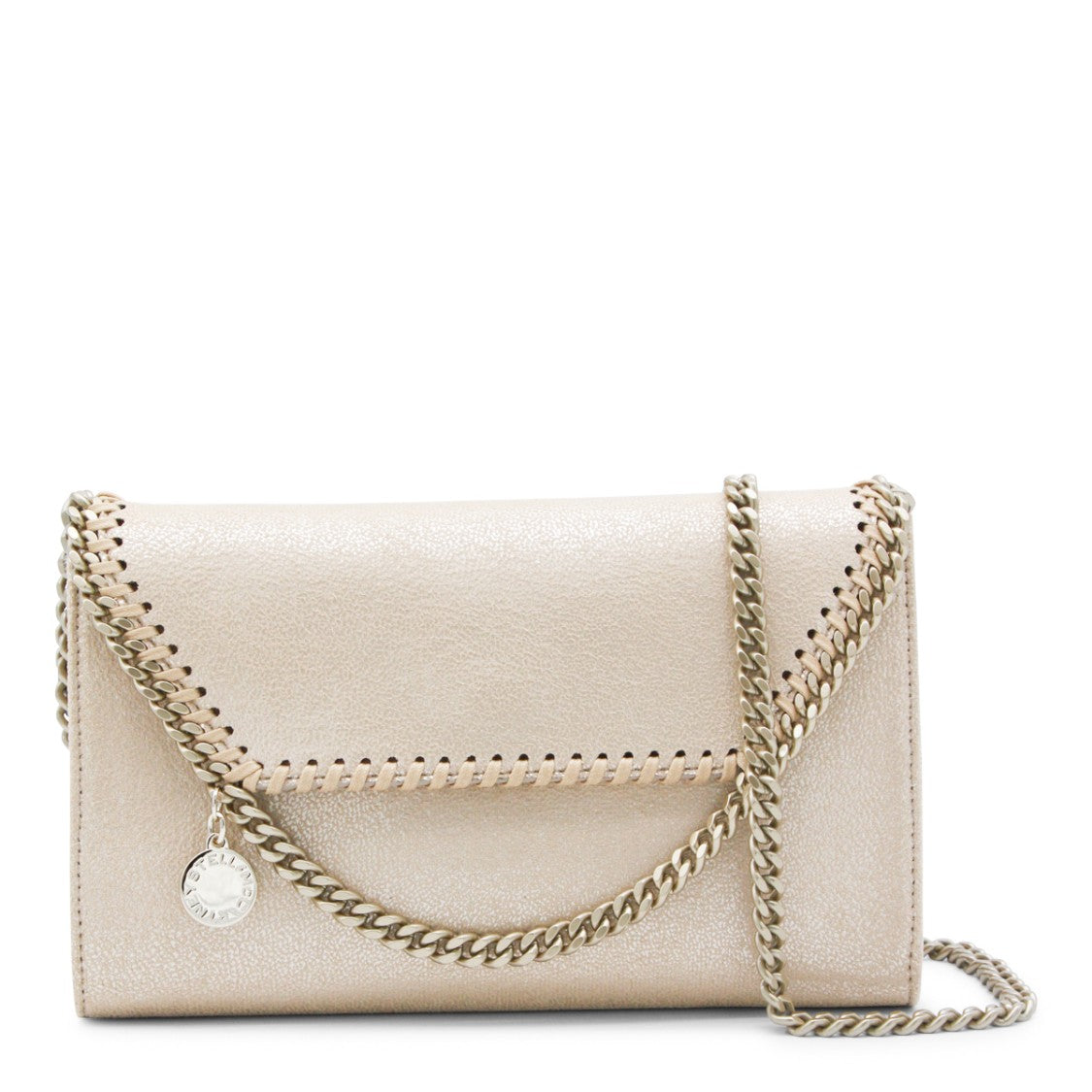 Stella Mccartney Gold Faux Leather Falabella Mini Crossbody Bag