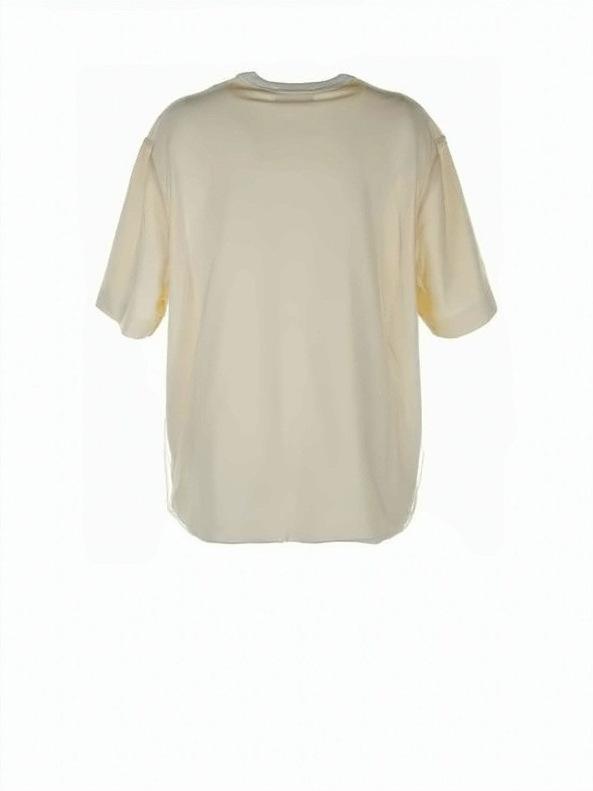Ami Paris Short-Sleeve Relaxed Fit T-Shirt With Embellished Logo