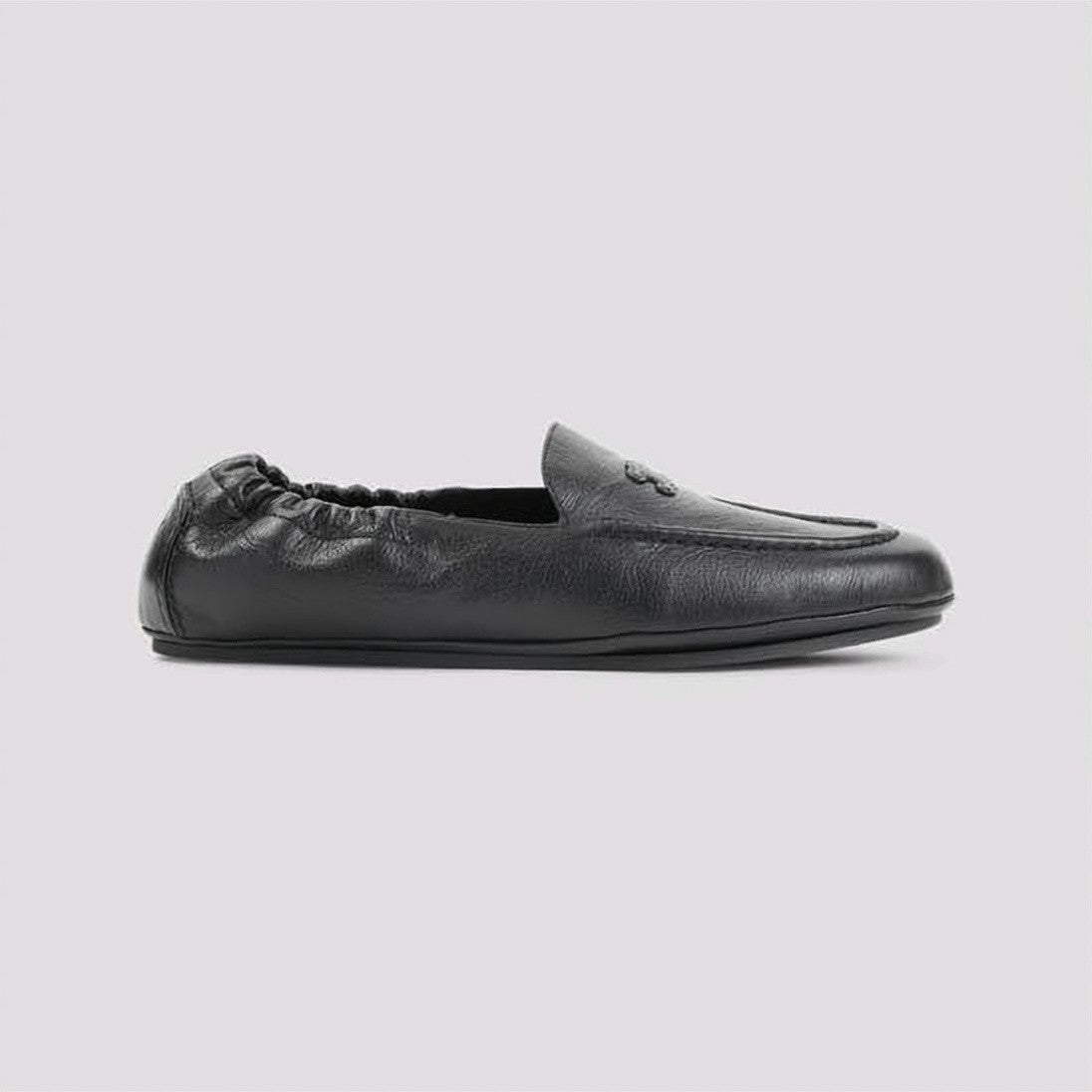 Celine Goat Leather Loafers With Rounded Toe And Elasticized Back