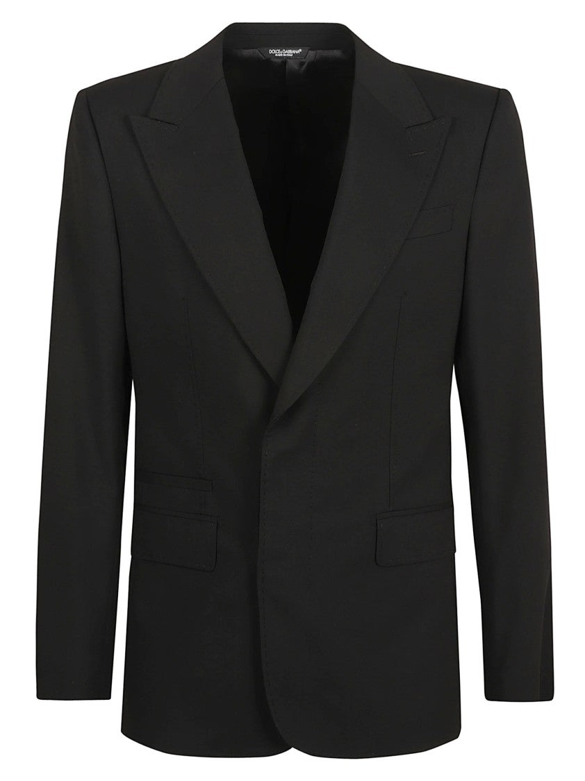 Dolce & Gabbana Tailored Black Jacket With Notch Lapel