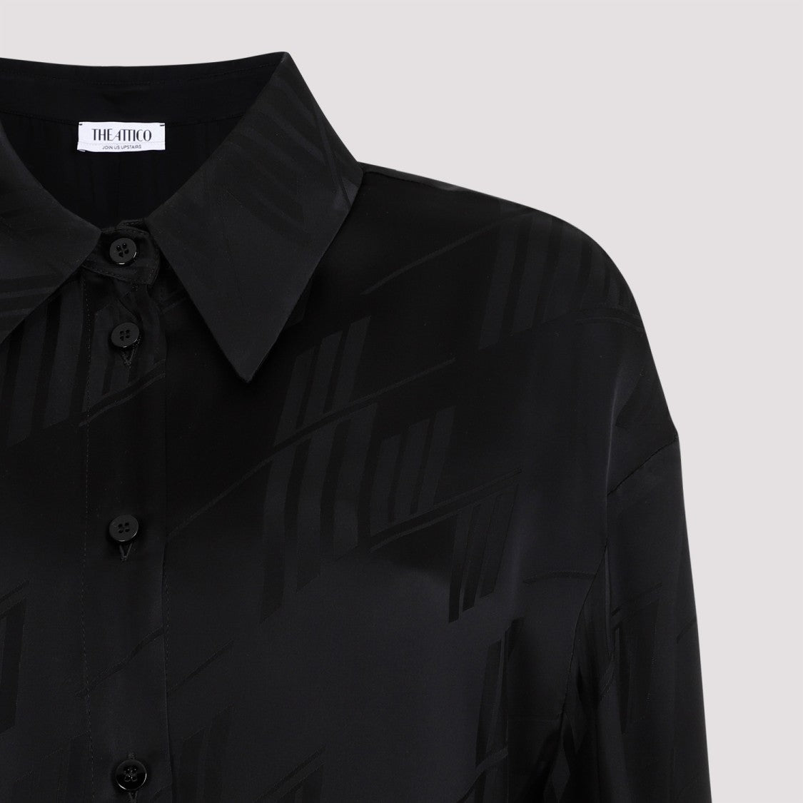 The Attico Overall Black Viscose Jumpsuit