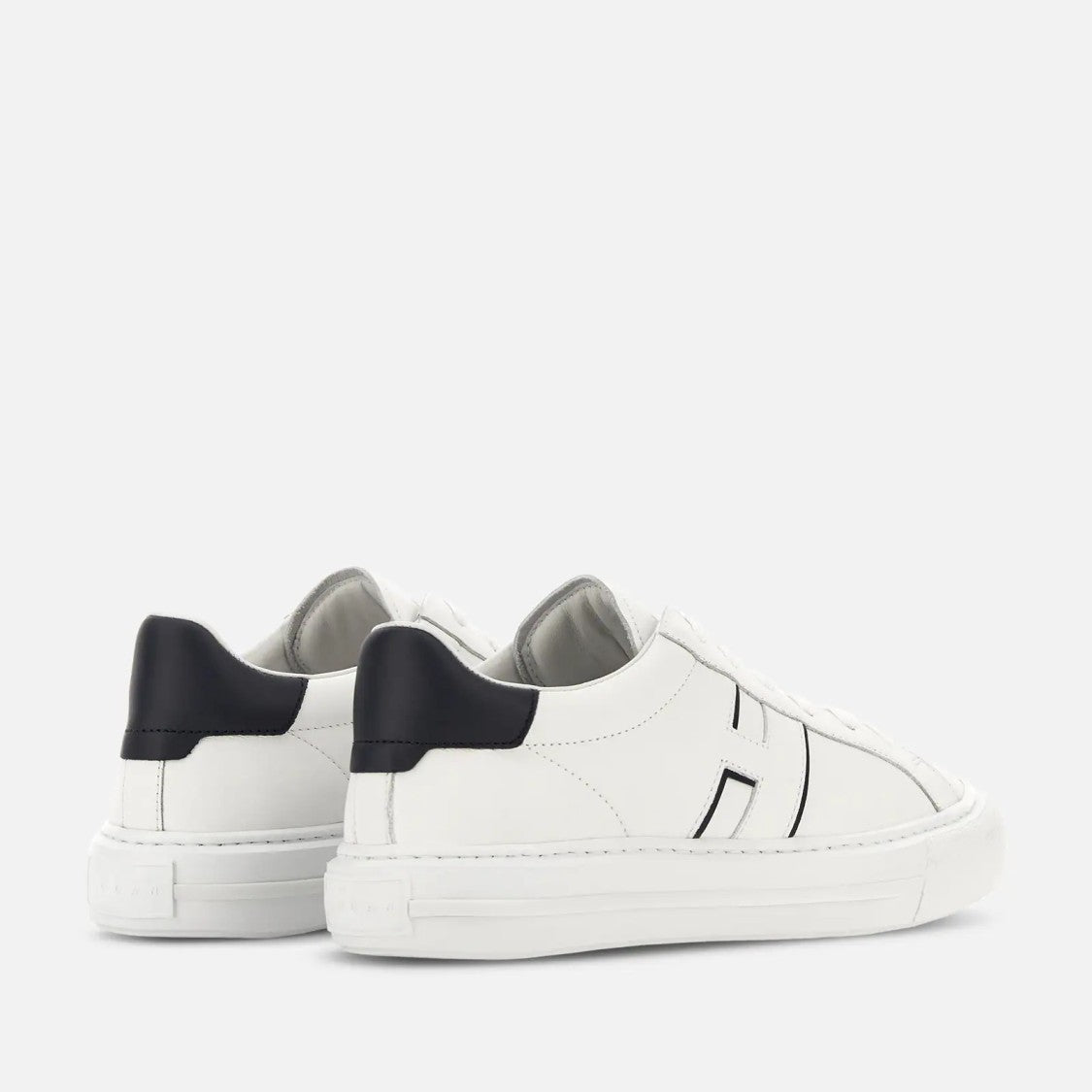 Hogan H691 Allacciato H Sneakers In White Blue