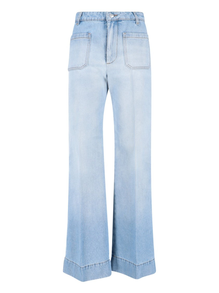 Victoria Beckham "Alina" Jeans – Light Blue
