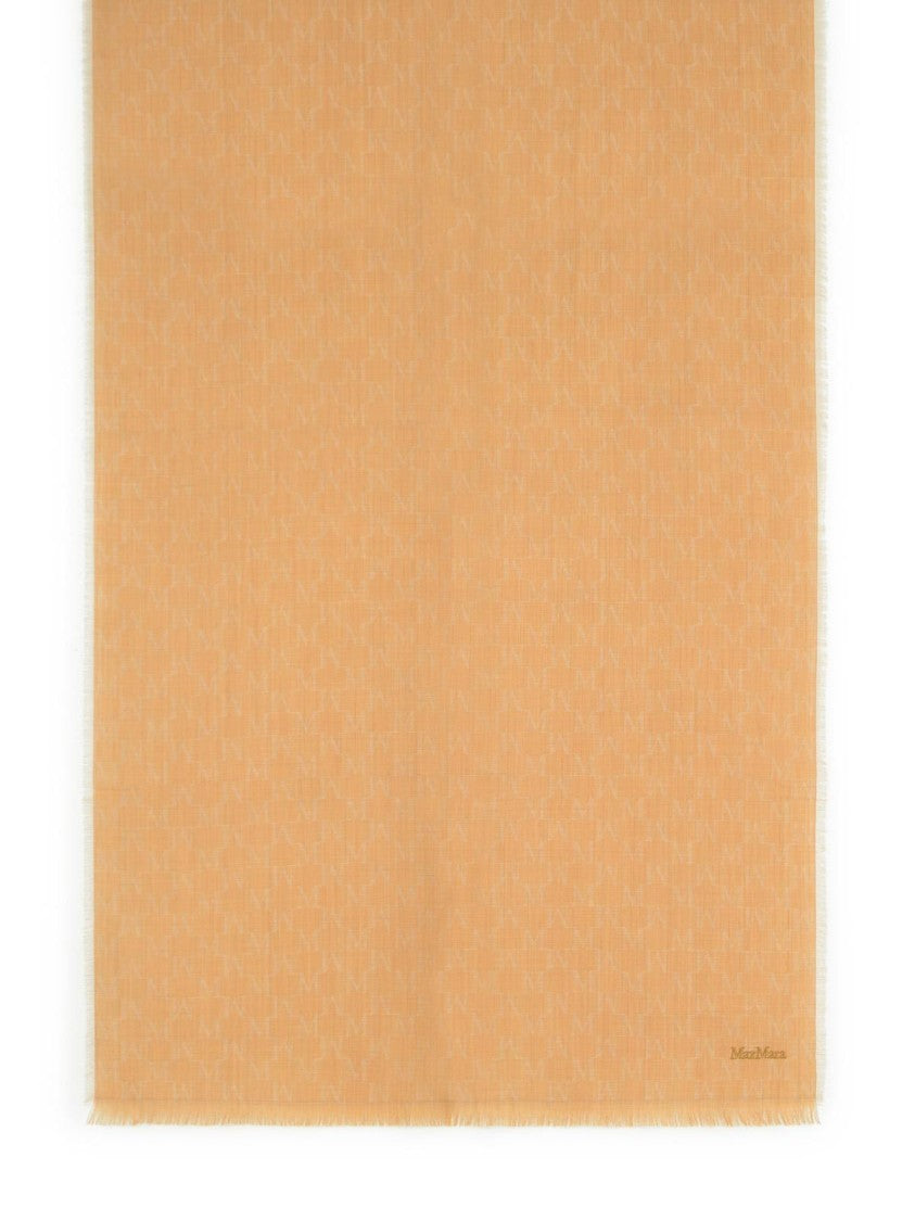 Max Mara 'Magico' Camel Virgin Wool Scarf