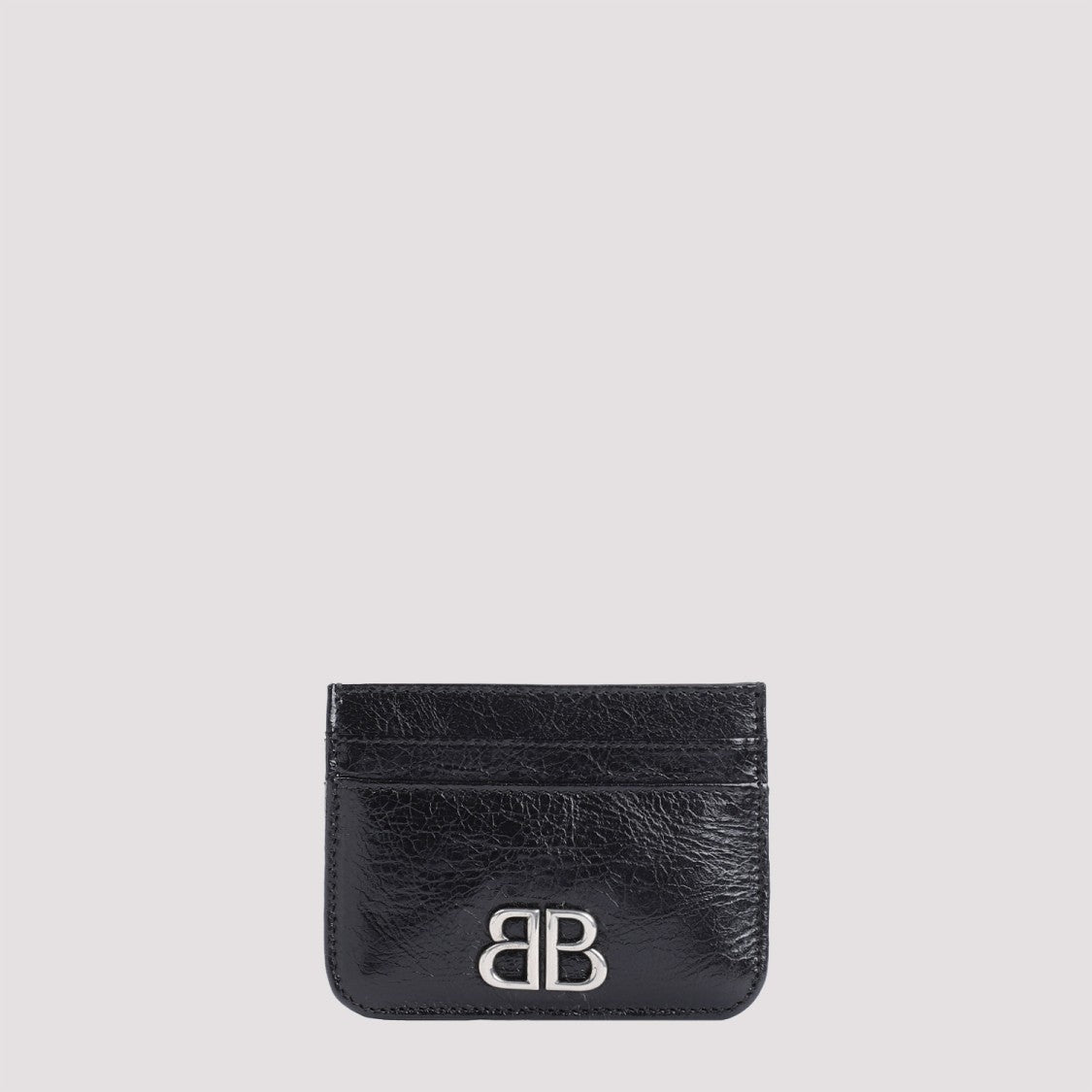 Balenciaga Monaco Ca Ho Wom Black Lamb Leather Credit Card Case