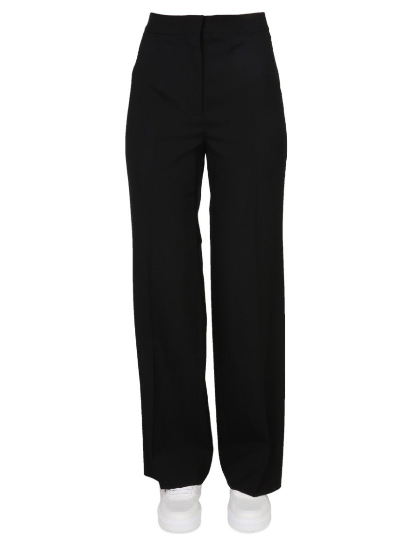 Stella Mccartney High-Waisted Black Wide-Leg Pants