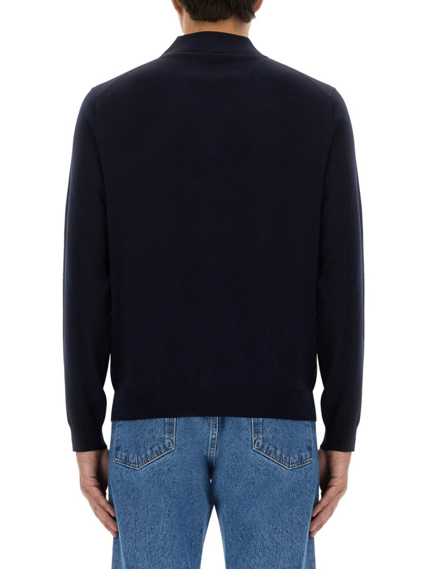 Sunflower Classic Black Wool Polo