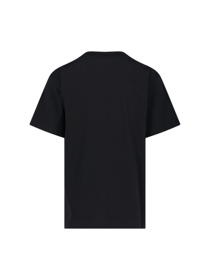 Y/Project Basic T-Shirt In Black Cotton Crew Neck