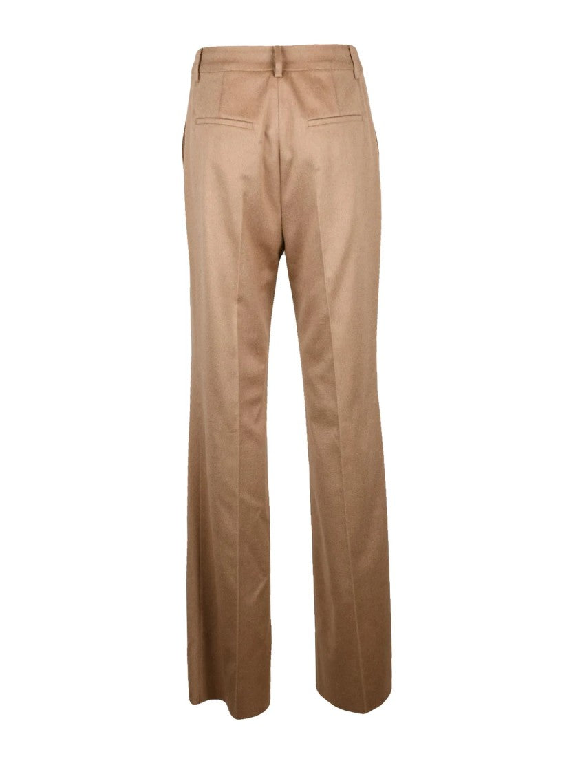 Max Mara Straight-Leg Trousers In Luxurious Camel Fabric