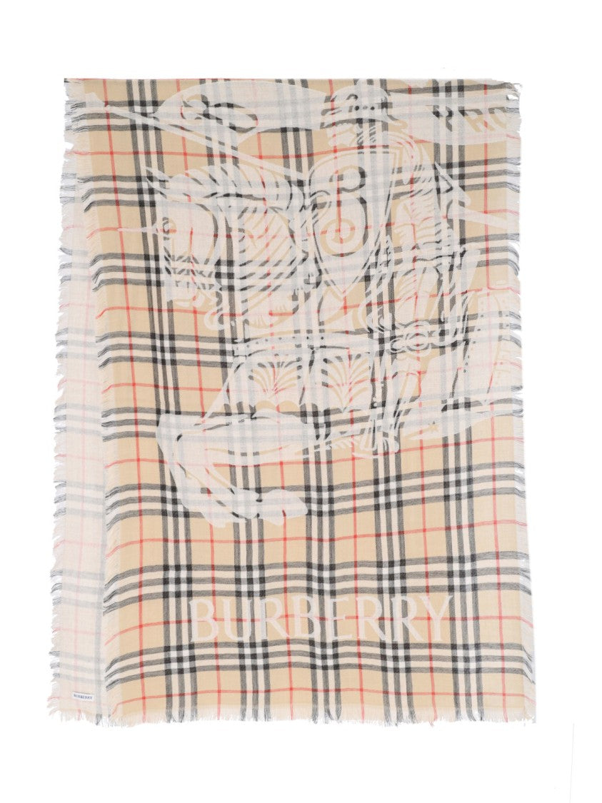 Burberry "Ekd" Scarf Beige