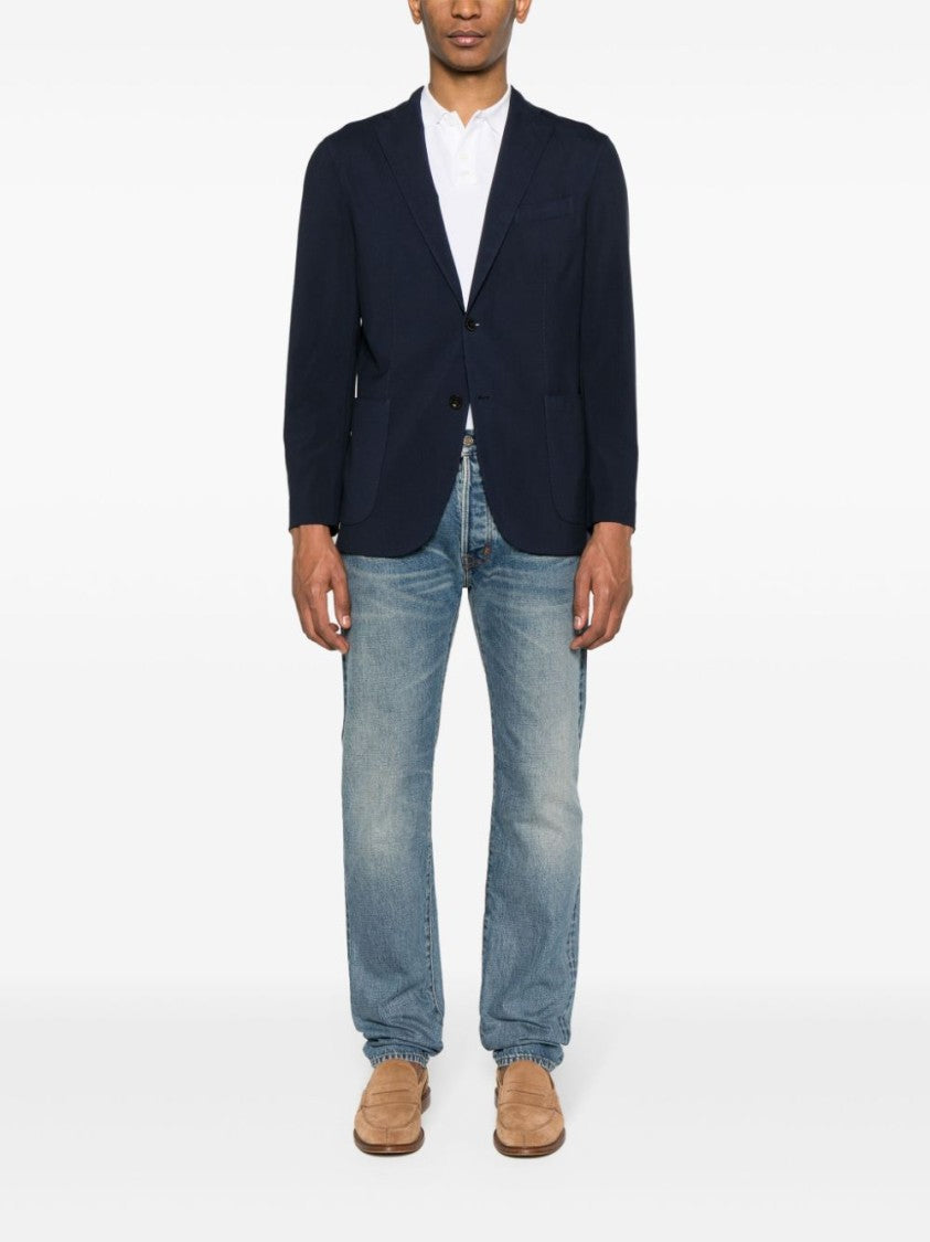 Boglioli Navy Blue Wool Jacket