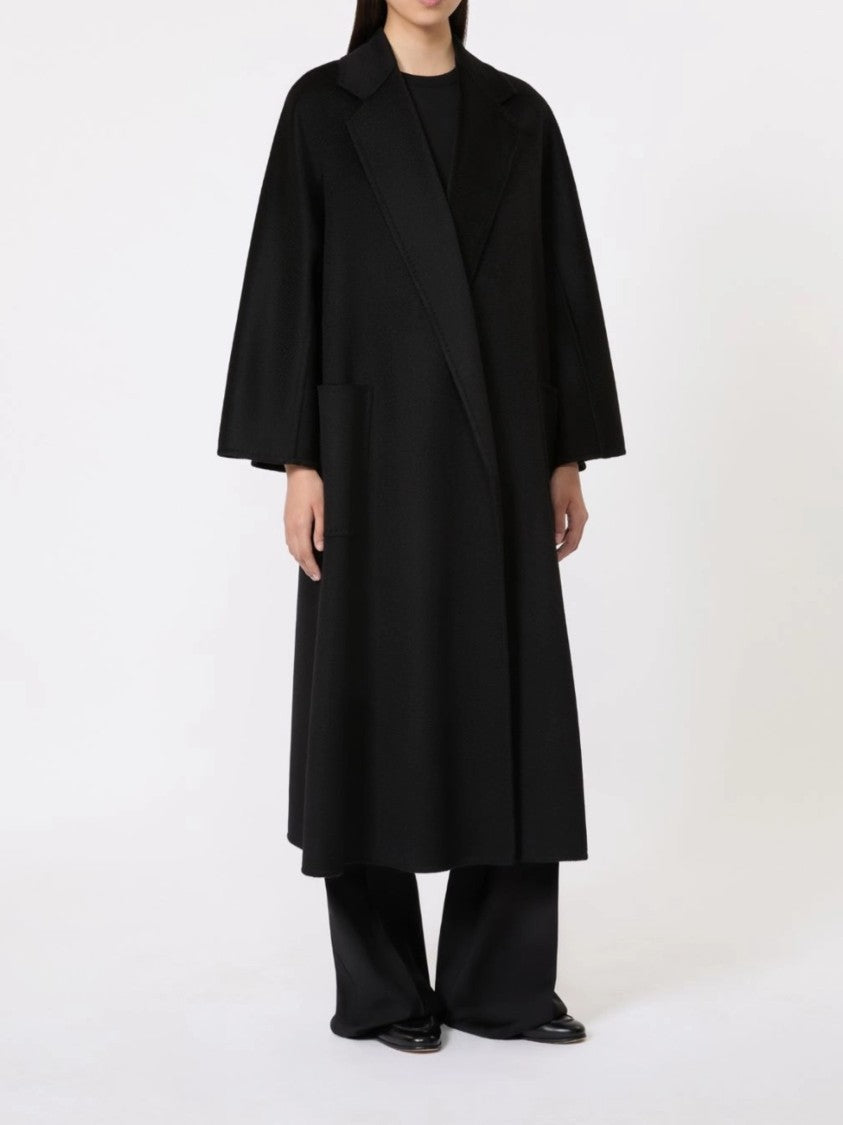Max Mara Black Ludmilla Loose Fit Long Coat