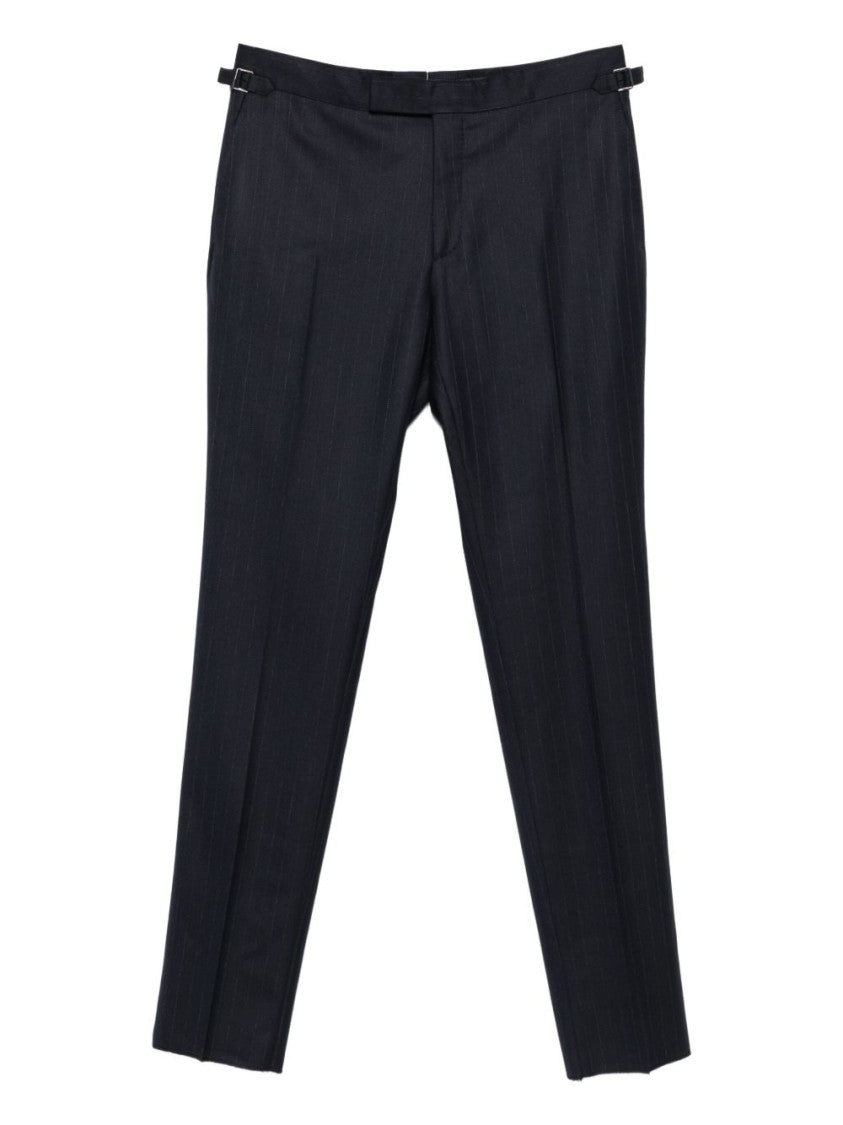 Tom Ford Tailored Navy Pinstripe Trousers