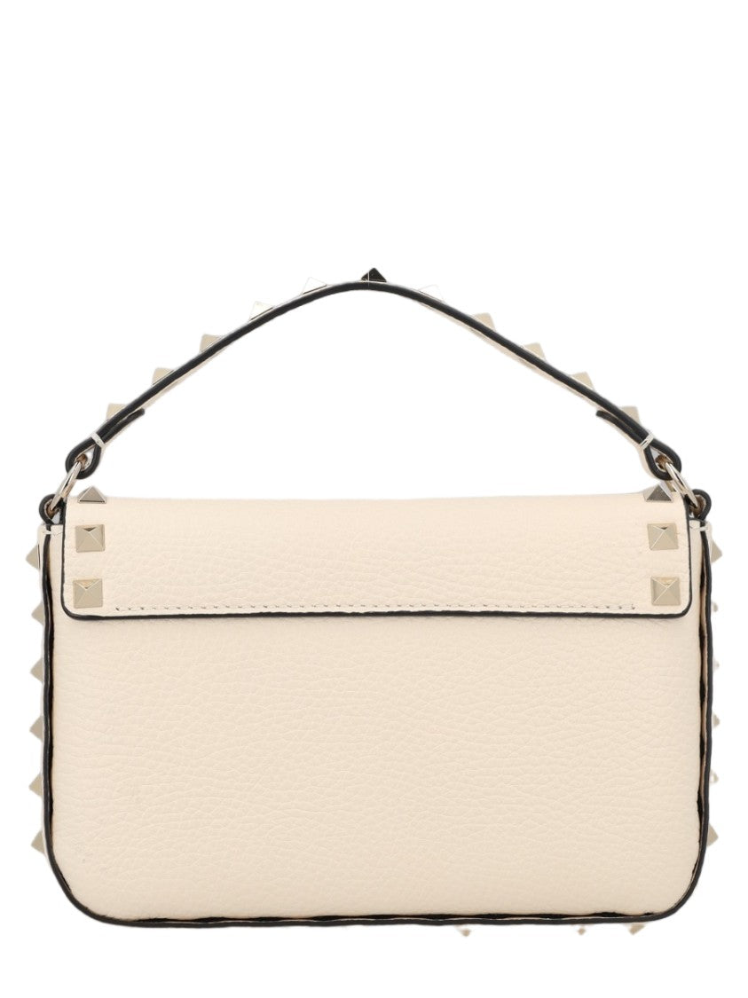 Valentino Garavani Rectangular Pouch Crafted From Textured Calf Leather With Stud Detail