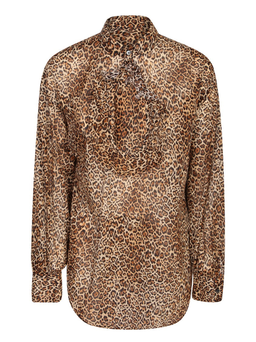 Dsquared2 Brown Cotton Blouse