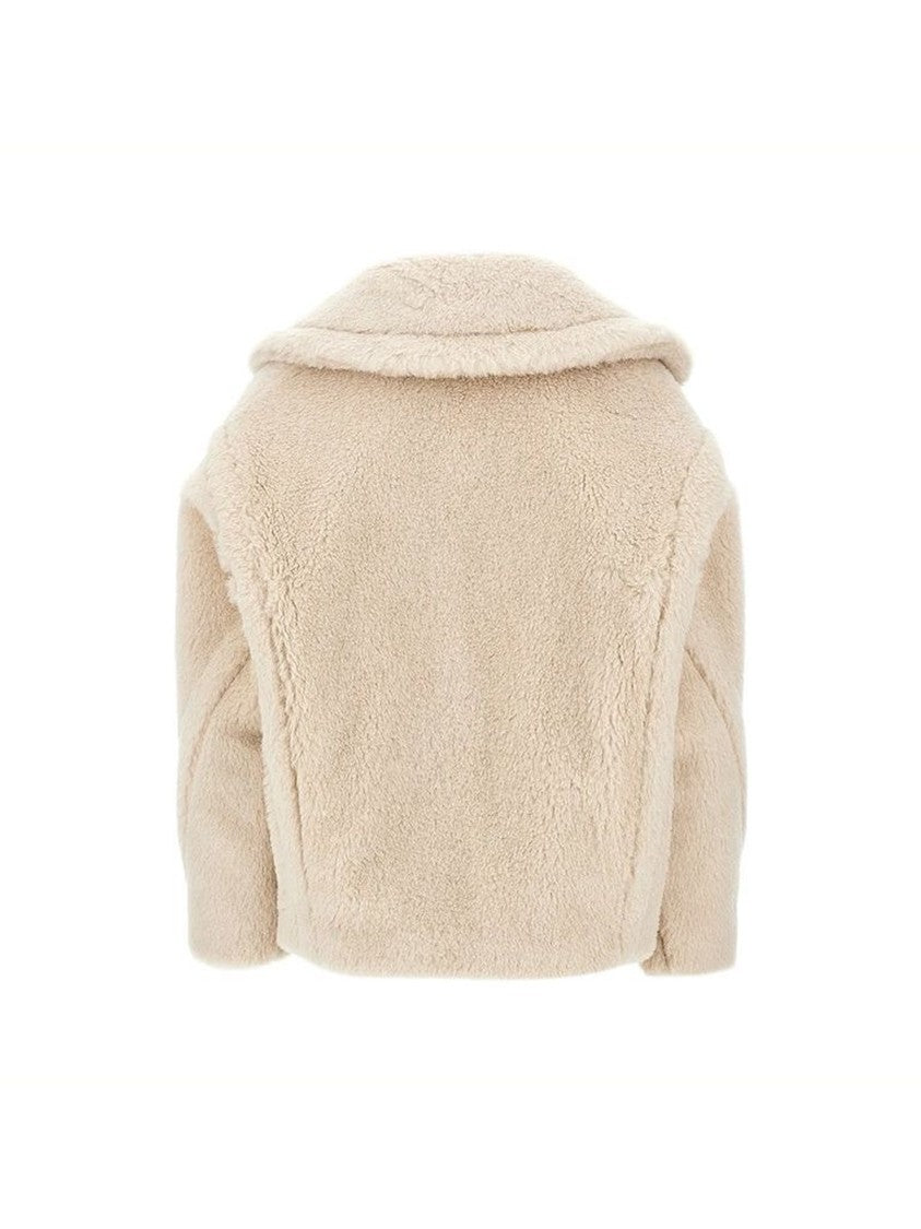 Max Mara Double-Breasted Cropped Alpaca-Blend Jacket