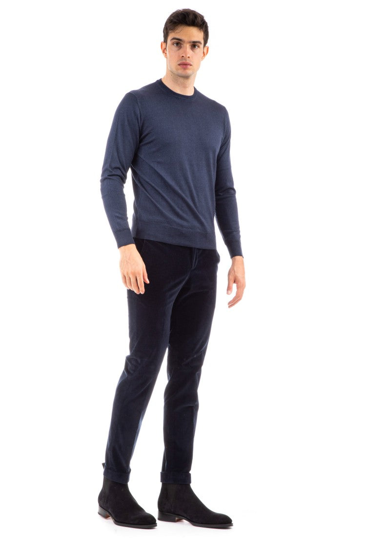 Drumohr Cashmere-Silk Crewneck Sweater