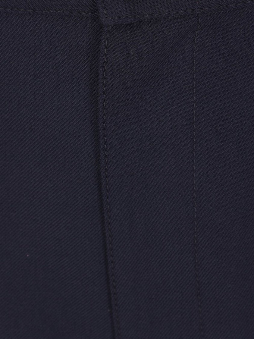 Comme Des Garçons Straight-Leg Navy Trousers