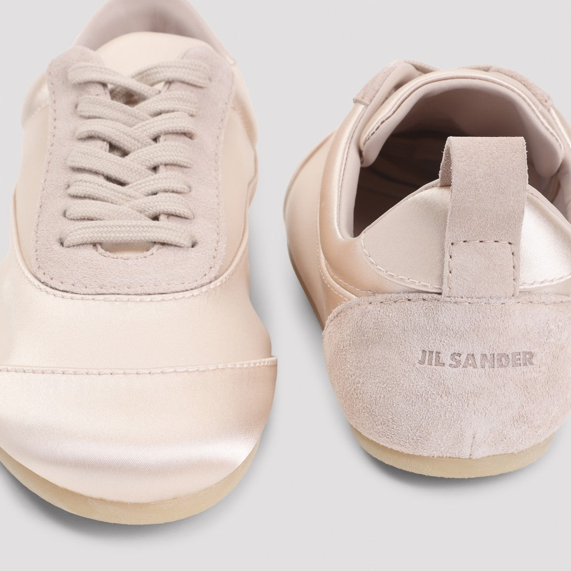 Jil Sander Etage Pink Cotton Sneakers