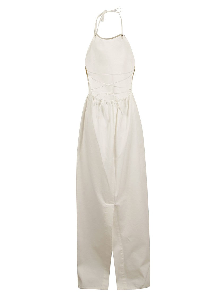 Max Mara Halter Neck Maxi Dress