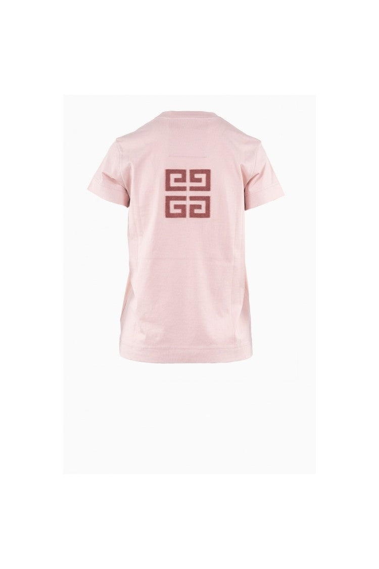 Givenchy Pink Cotton Printed T-Shirt