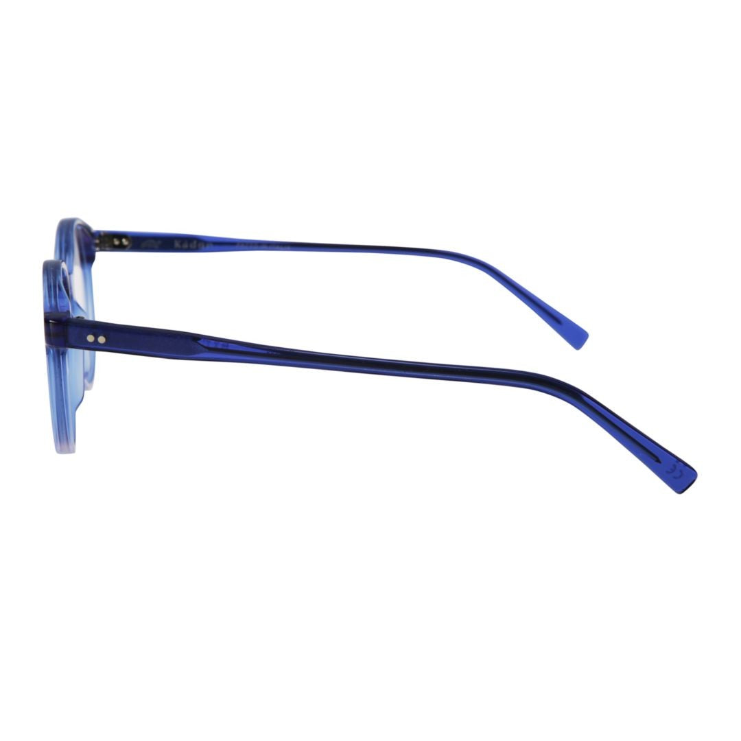 Kador Panto/N Translucent Blue Gradient Round Frame Eyeglasses