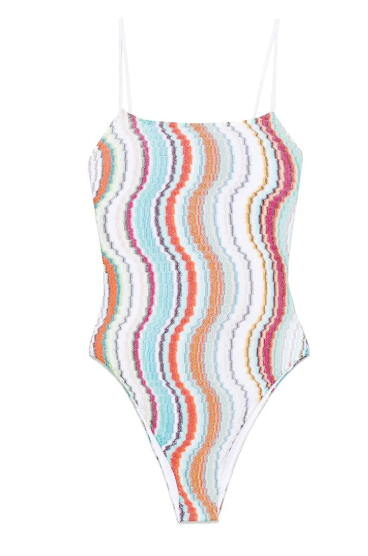 Missoni Wave Pattern One-Piece With Adjustable Straps