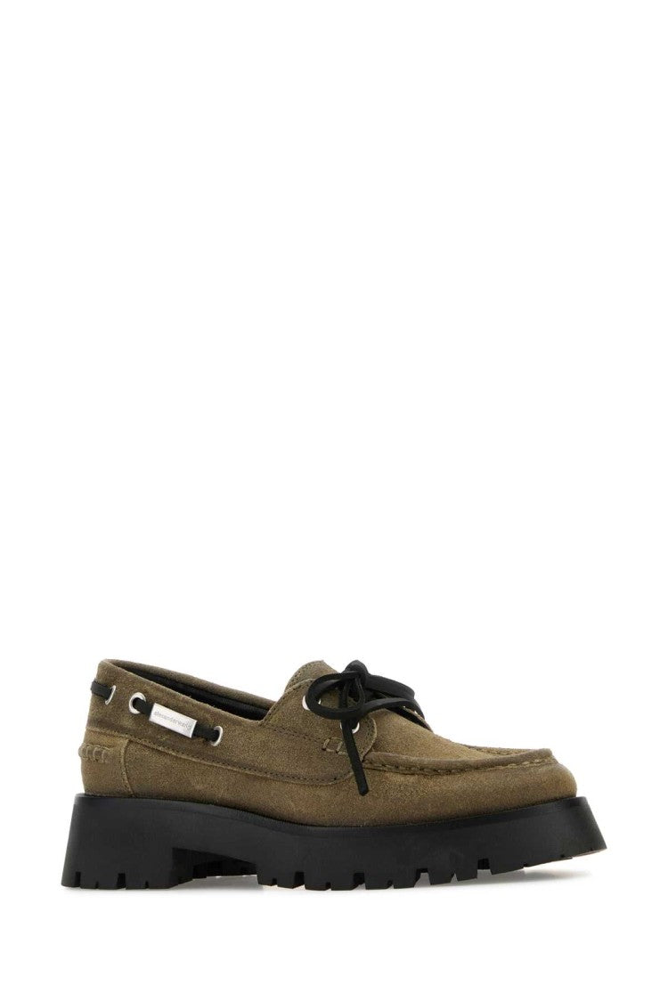 Alexander Wang Khaki Suede Carson Loafers