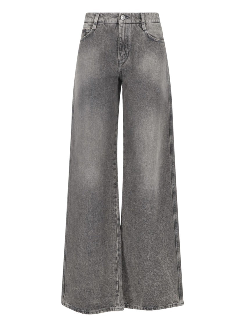 Ermanno Scervino Wide-Leg Cotton Denim Jeans