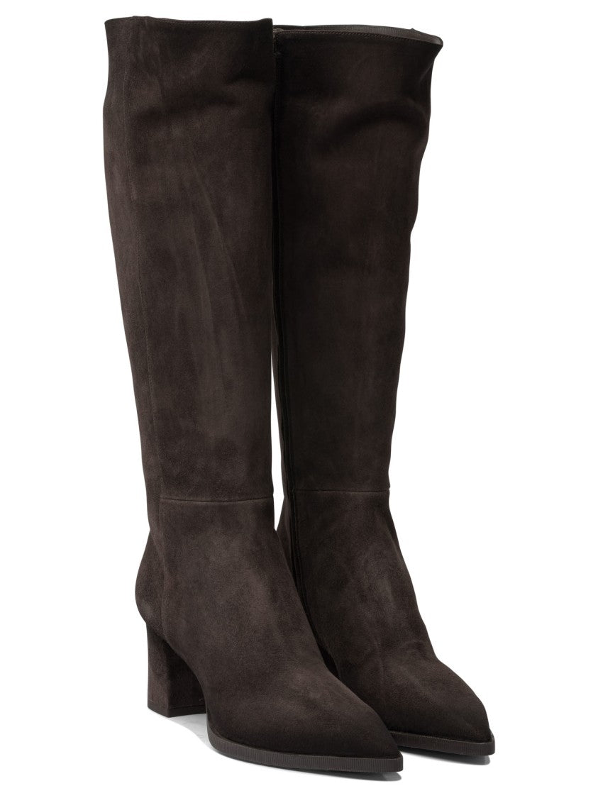 Santoni Suede Boots 65 Mm