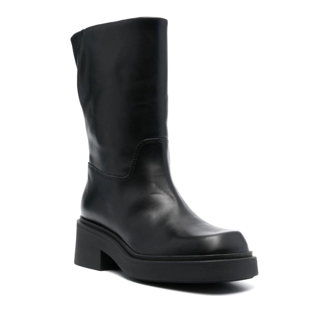 Furla Black Attitude Minimalist Leather Ankle Boots