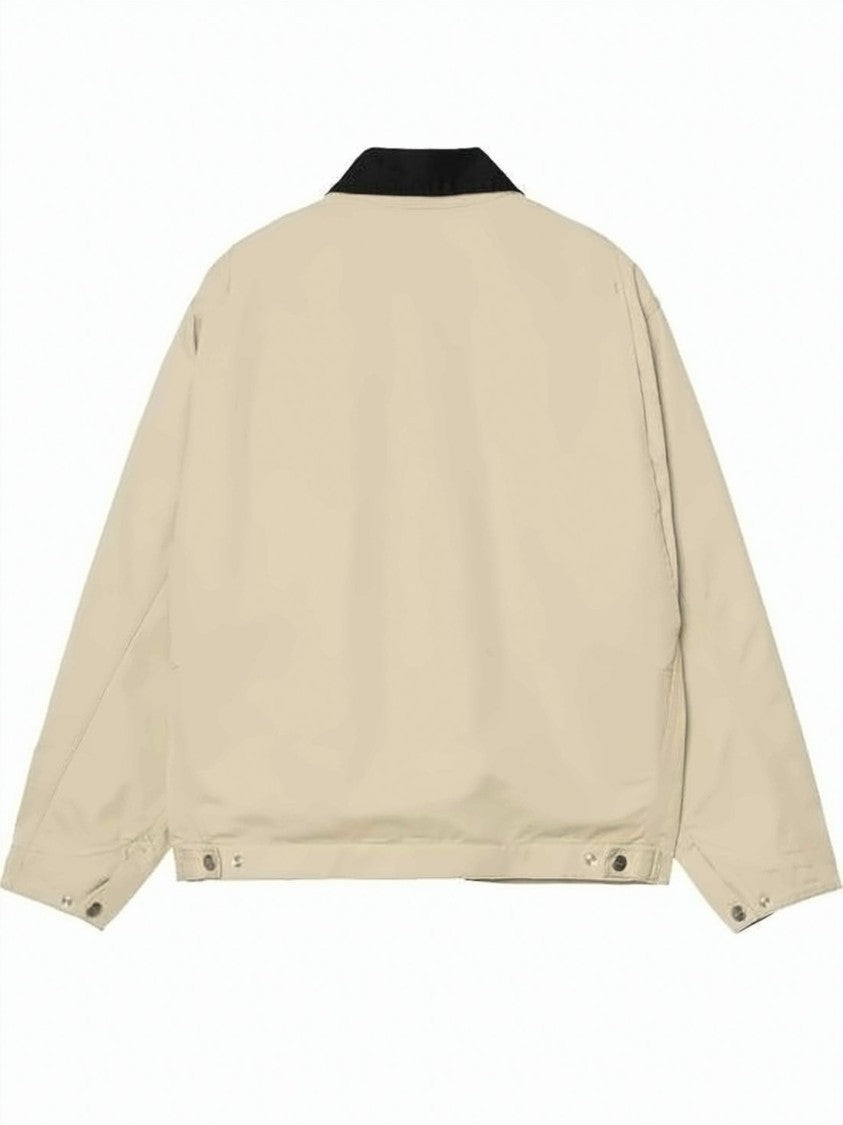 Carhartt Wip Beige Detroit Jacket With Contrast Collar