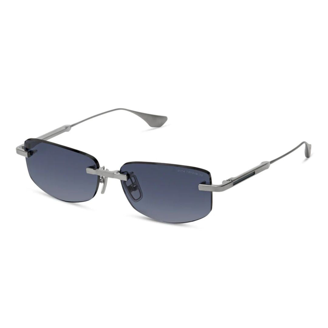 Dita Trysim.75 Rimless Grey Gradient Sunglasses With Metal Temples