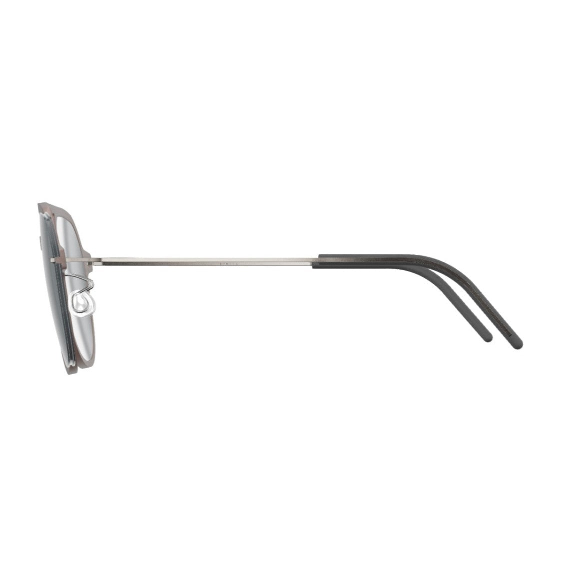 Lindberg Marrone Sun Titanium Geometric Sunglasses